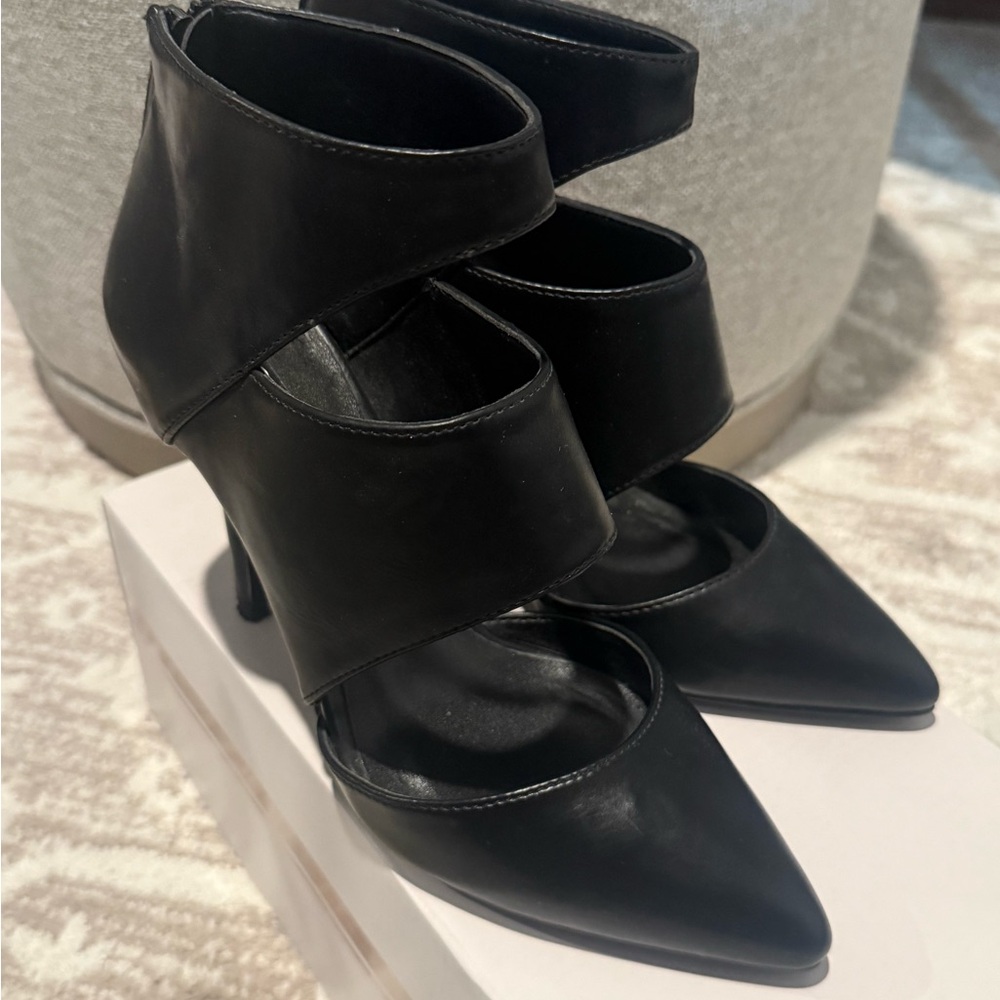 Aldo Black Strappy Heels